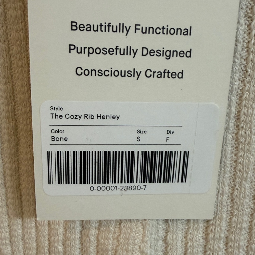 NWT Everlane Cozy Rib Henley S - Picture 4 of 6